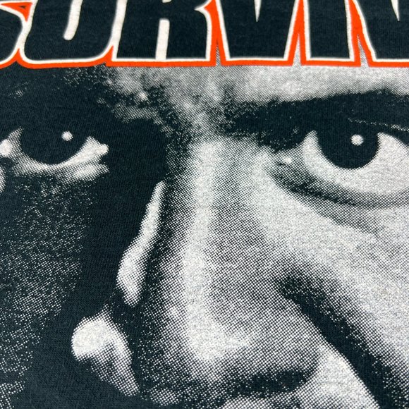 VTG 90s ECW Taz Survive Shirt Extra Extra Large Black Hard Core Wrestling Tee - Picture 4 of 13
